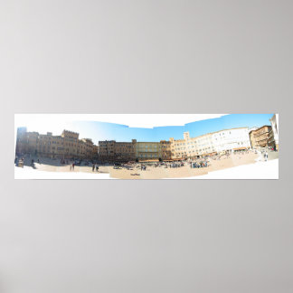 Affiches panorama sur le campo de Sienne