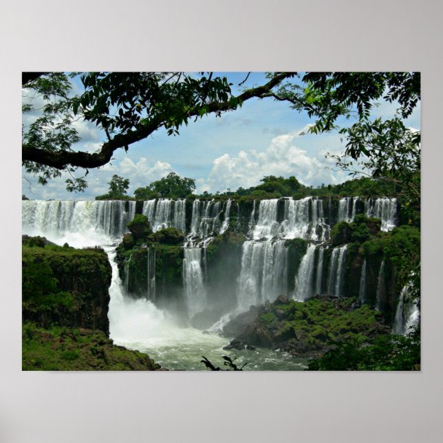 Affiches Panoramique Des Chutes D'Iguazu (Devant)