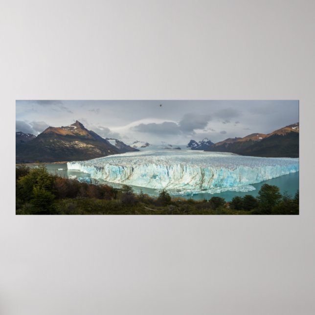 Affiches Panoramique du glacier Perito Moreno (Devant)