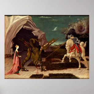 Affiches PAOLO UCCELLO - Saint George et le dragon 1470