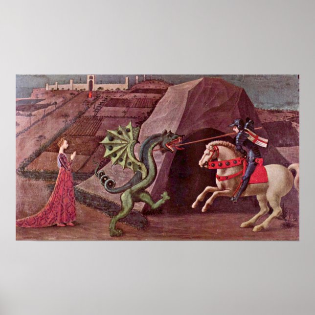 Affiches Paolo Uccello - St George et le Dragon (Devant)