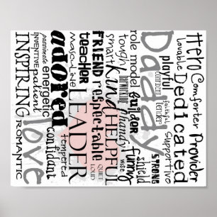 Affiches Papa imprimable Gris sur l'affiche