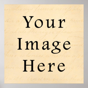 Affiches Papier de parchemin de texte de script beige en cr