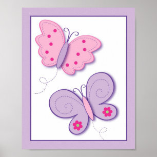 Affiches Papier Lilac Fleur Pépinière Mur Art Imprimer