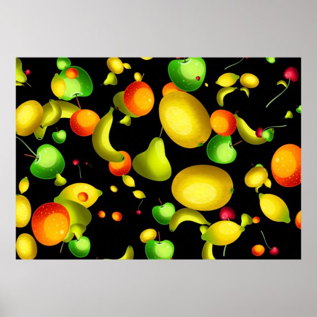 Affiches Papier peint à fleurs (Devant)