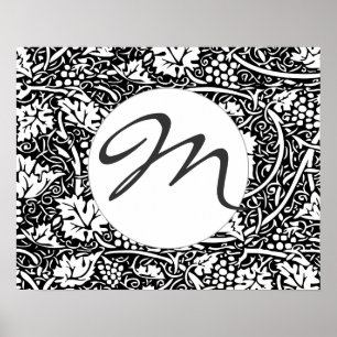 Affiches Papier peint à motif de raisin de William Morris