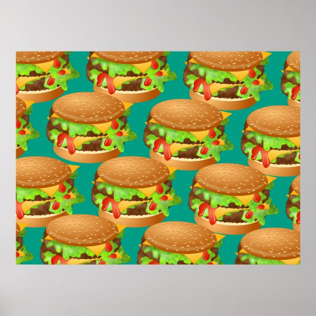 Affiches Papier peint Burger (Devant)