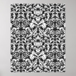Affiches Papier peint classique brocart en dentelle de Dama