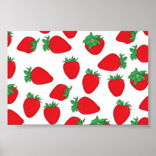 Affiches Papier peint de fraise