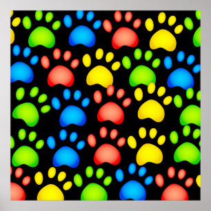 Affiches Papier peint de patte