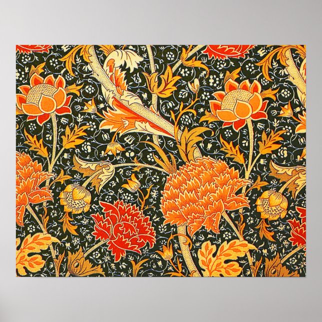 Affiches Papier peint fleur de William Morris Cray (Devant)