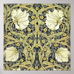 Affiches Papier peint floral William Morris Pimpernel
