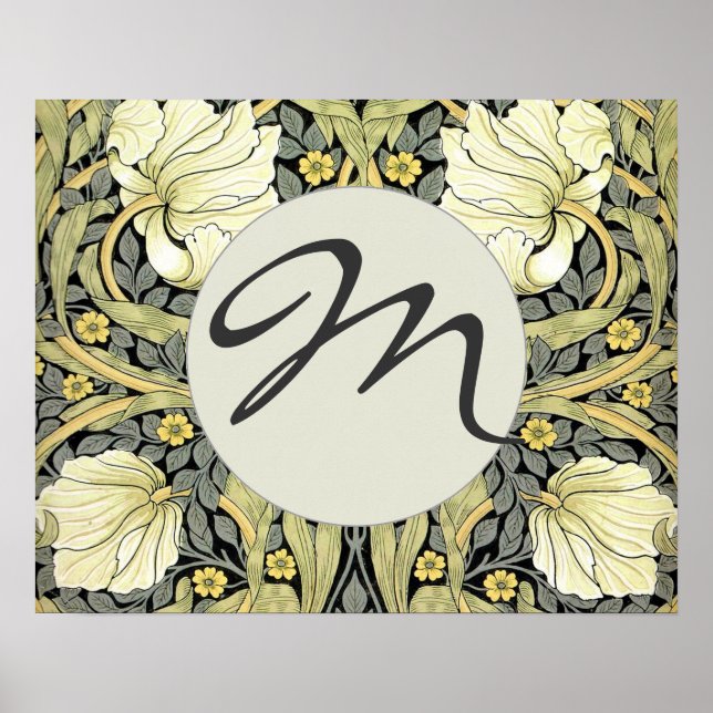 Affiches Papier peint floral William Morris Pimpernel (Devant)