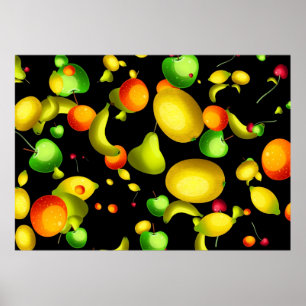 Affiches Papier peint fruité