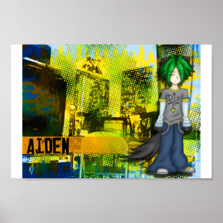 Affiches Papier peint Punk Neko Aiden