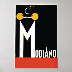 Affiches Papier vintage Modiano Cigarette