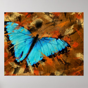 Affiches Papillon Abstrait