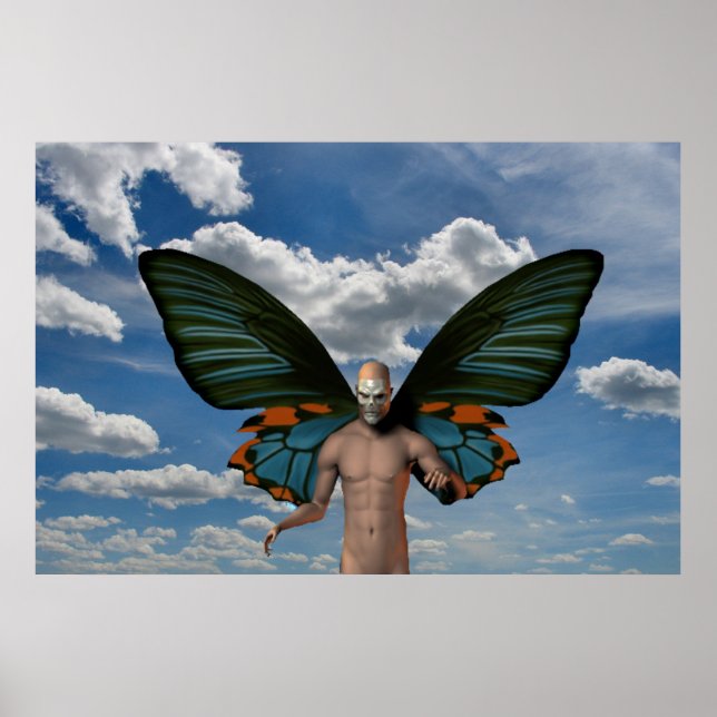 Affiches Papillon crânien (Devant)