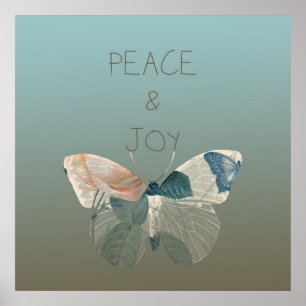 Affiches Papillon de la paix et de la joie