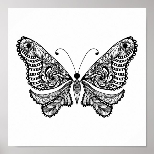 Affiches Papillon de style 2 (Devant)