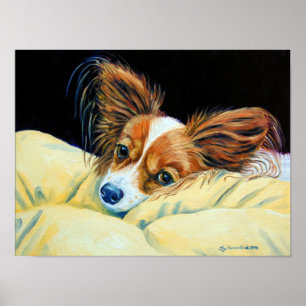 Affiches Papillon Dog Wall Print