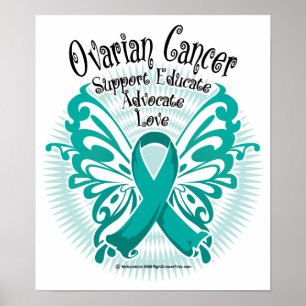 Affiches Papillon du cancer de l'ovaire 3