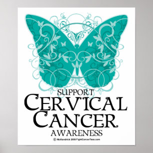 Affiches Papillon du cancer du col utérin