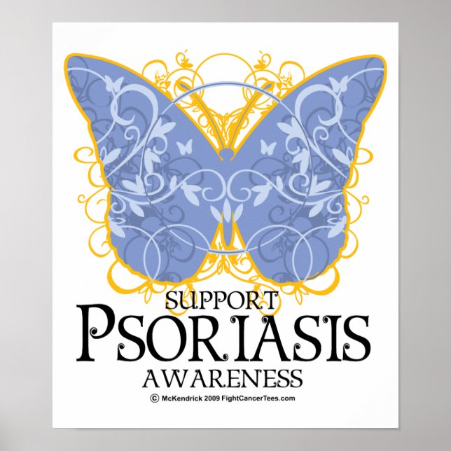 Affiches Papillon Psoriasis (Devant)