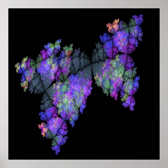 Affiches Papillons Batik Imprimer (Devant)