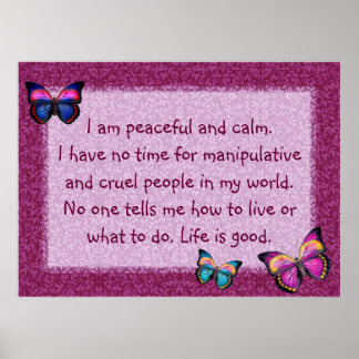 Affiches Papillons d'Affirmation Pacifique Imprimer