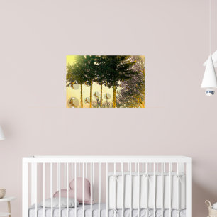 Affiches Papillons dans une bulle