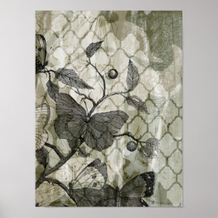 Affiches Papillons d'arabesque I