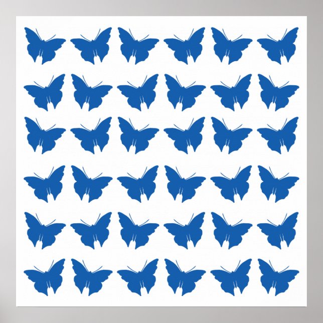 Affiches Papillons Denim Bold (Devant)