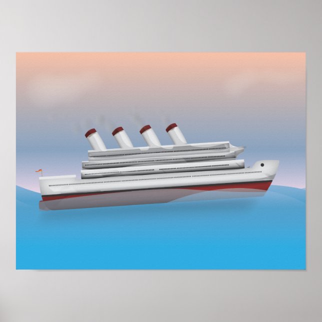 Affiches Paquebot de croisière (Devant)