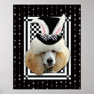 Affiches Pâques - Un Lapin Vous Aime - Poodle - Apricot
