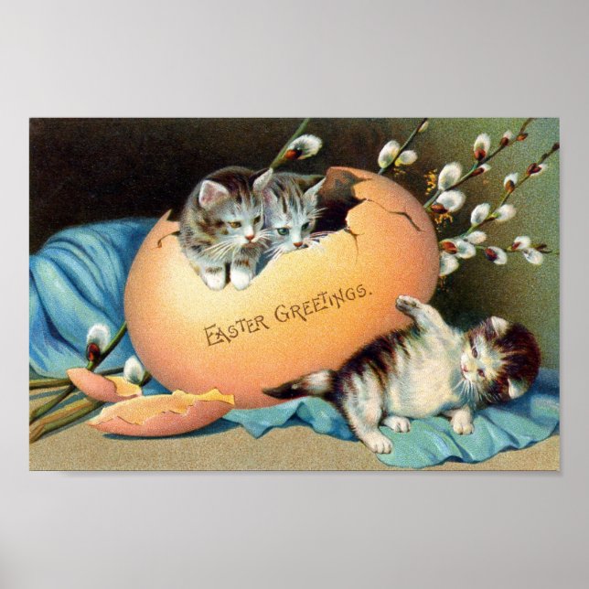 Affiches Pâques vintage (Devant)