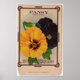 Affiches Paquets vintages de graine