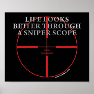 Affiches Par le biais d'une étendue de sniper
