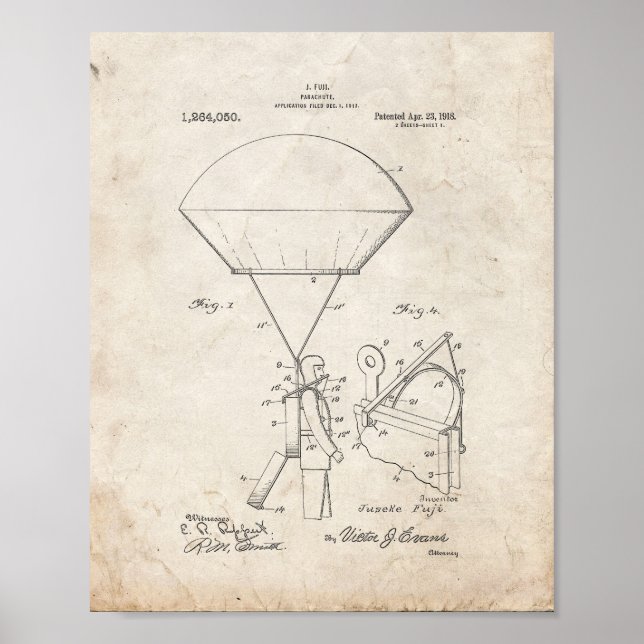 Affiches Parachute Patent - Old Look (Devant)