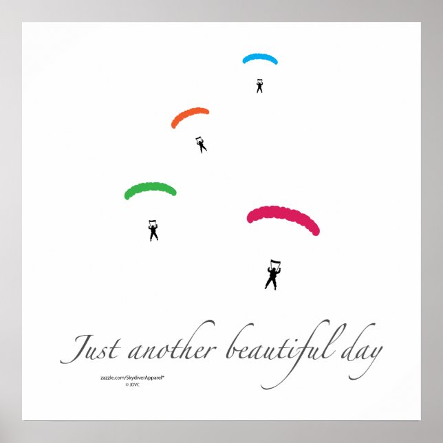 Affiches Parachutes colorés (Devant)