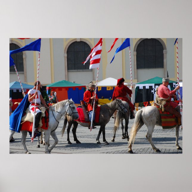 Affiches Parade des chevaliers médiévaux (Devant)