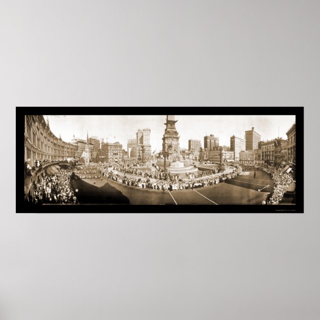 Affiches Parade Indianapolis EN Photo 1918 (Devant)