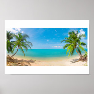 Affiches Paradis de PixDezines/Vue panoramique d'une île tr