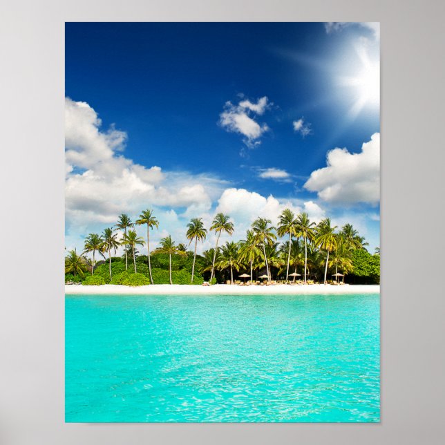 Affiches Paradis tropical (Devant)