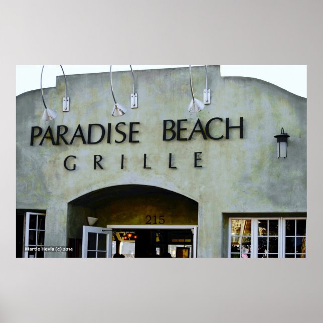 Affiches Paradise Beach Grille (Devant)