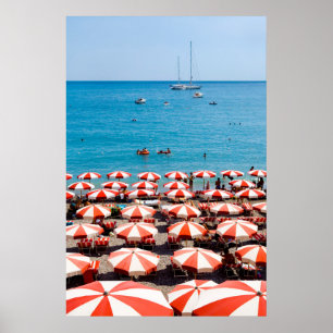 Affiches Parapluies sur la côte d'Amalfitan