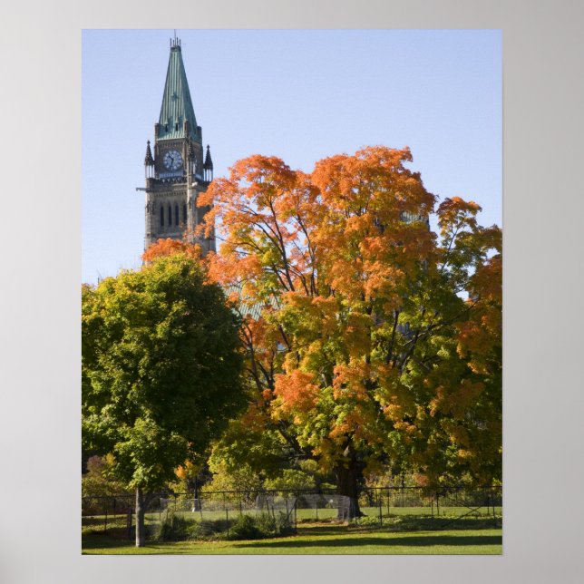 Affiches Parc à côté de l'édifice du Parlement à Ottawa, (Devant)