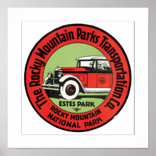 Affiches Parc de montagne rocheuse