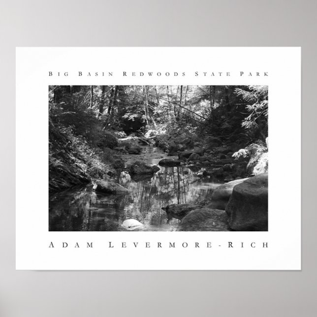 Affiches Parc d'état de Big Basin Redwoods (Devant)