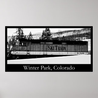 Affiches Parc d'hiver Ski Train